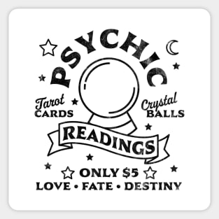 Gypsy Fortune Teller Psychic Readings Tarot Crystal Ball Sticker